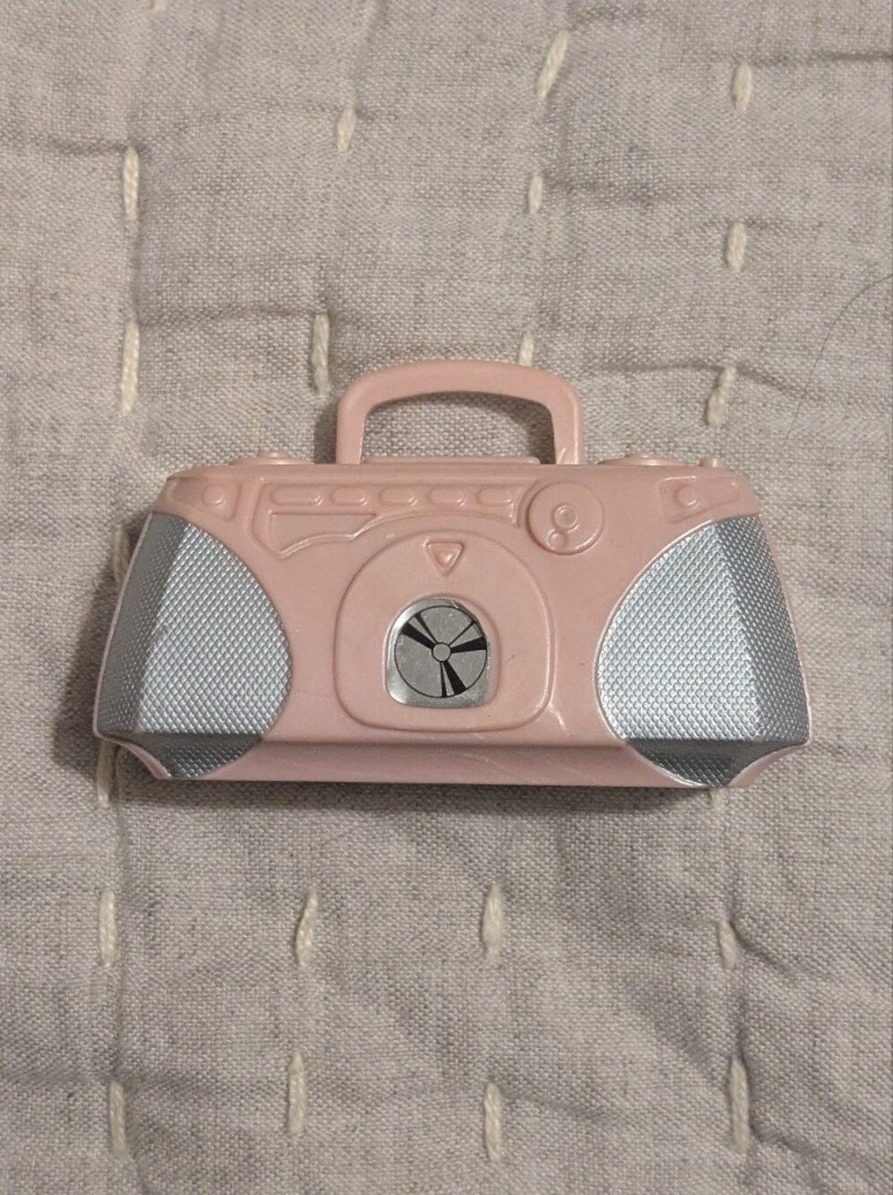 Barbie Doll My Scene Light Pink Stereo Radio Music CD Player Boombox Accessory
